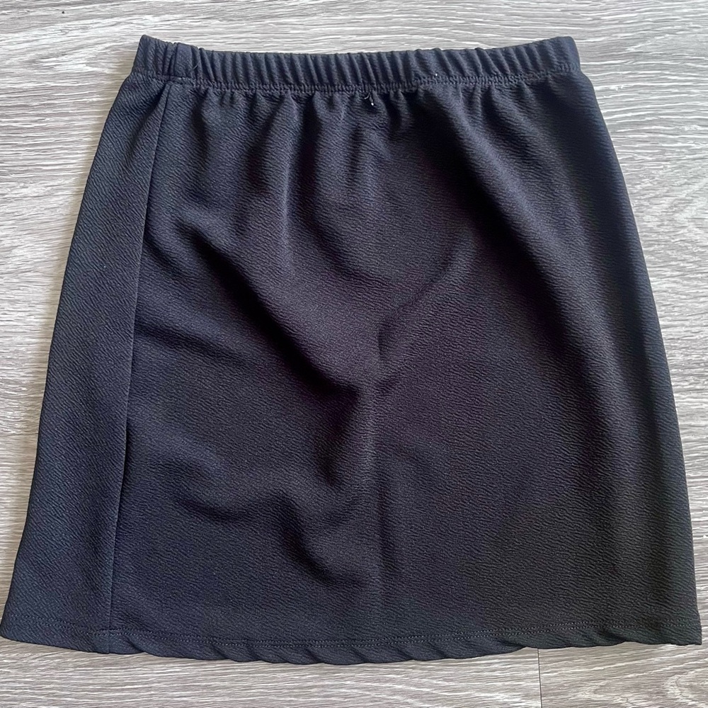 Black Slit Skirt